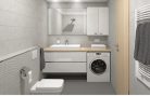 Csempe, Zalakerámia CEMENTI Sötét Szürke 3D 20X60, ZBD 62088