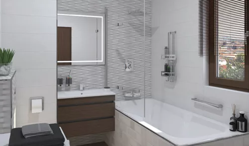 Csempe, Zalakerámia MILIA Szürke 3D 20X60, ZBD 62129