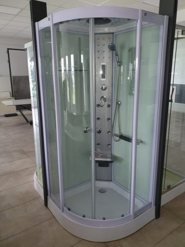 Hidromasszázs zuhanykabin, Aqualife Brill 8081 fehér 90x90x210 cm