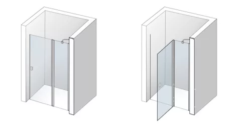 Zuhanyajtó, Aquatek GLASS B5 100/195 R-L
