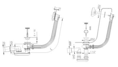 Sanplast FI-52 szifon automata 661-A0010