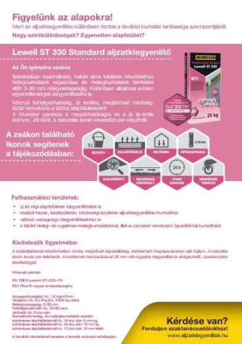 Aljzatkiegyenlítő, Murexin ST 330