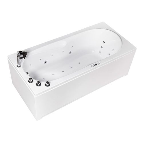 Hidromasszázs kád, Wellis Malawi E-Max 170 csaptelep nélkül balos WK00165-1