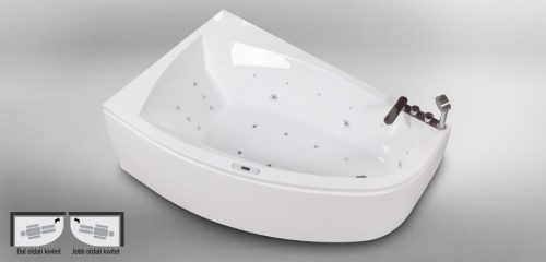 Hidromasszázs kád, Wellis Matana E-Max 160 Flipperrel JOBBOS WK00157-1