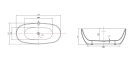 Kád, Wellis Oval 186x88, 5 szabadonálló WK00133
