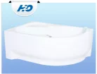 Kád, H2O Fortuna 160x100 aszimmetrikus balos