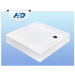 Zuhanytálca, H2O Zénó Slim 90x90 szögletes  szifonnal