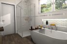 Csempe, Tubadzin Abisso White STR 29,8x74,8