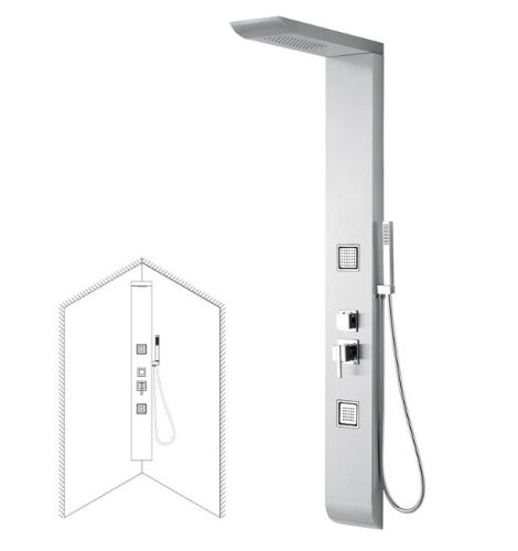 Zuhanypanel, Wellis WZ00104 Lucia sarok zuhanypanel