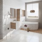 Outlet Fali szekrény, Ravak SB Rosa II 350 nyír/fehér X000000928