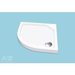  H2O Zénó Slim 80X80x8,5 íves Zuhanytálca Szifonnal Outlet