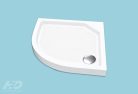 H2O Zénó Slim 80X80x8,5 íves Zuhanytálca Szifonnal Outlet