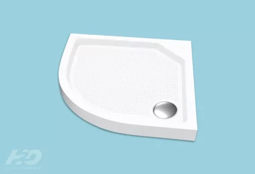 H2O Zénó Slim 80X80x8,5 íves Zuhanytálca Szifonnal Outlet