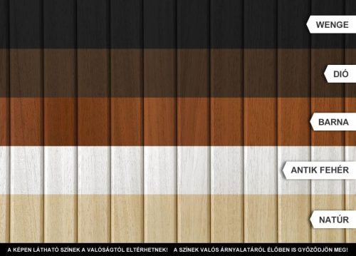 Oldallap M-Acryl trópusi fa oldallap antik fehér 110cm-től