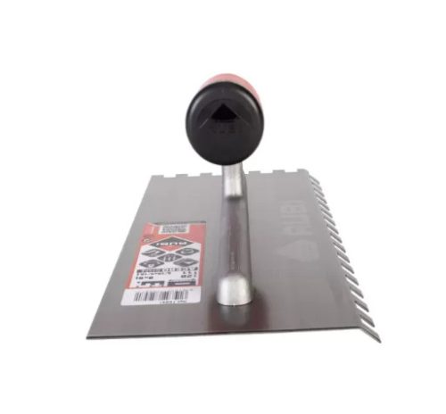 Fogazott glettelő, Rubi 75947 45°-ban döntött 8x8 mm fogazott glettelő