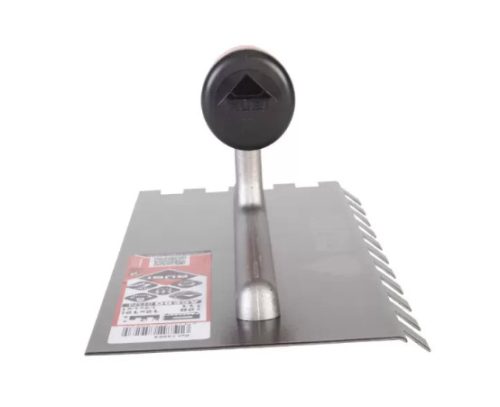 Fogazott glettelő, Rubi 75923 45°-ban döntött 12x12 mm fogazott glettelő