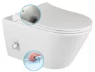 WC, Sapho Avva rimless, fali wc bidézuhannyal, csapteleppel 100315