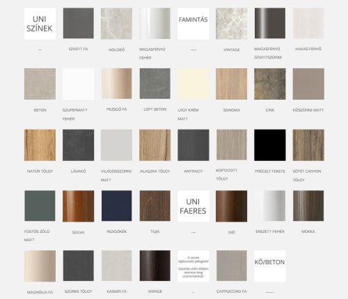 Fali szekrény, TBoss Manna F140 2A