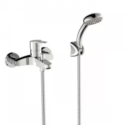   Kádtöltő csaptelep, Tres Base kádtöltő csaptelep zuhanyszettel 21517010