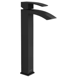   Mosdó csaptelep, Sapho GINKO magasított leeresztő nélkül 296mm fekete 1101-04B