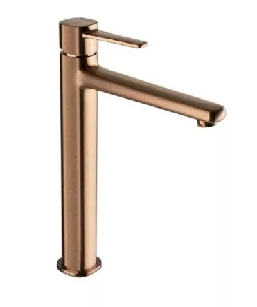 Mosdó csaptelep, Invena Glamour magasított mosdó csaptelep, réz BU-02-W14-V