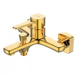   Kádtöltő csaptelep, Invena Glamour Invena Trend zuhanyszett nélkül, arany BW-02-009-V