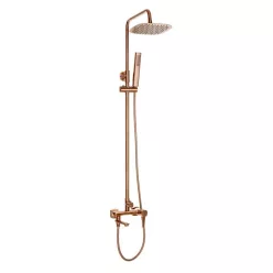   Zuhanyszett, Invena Glamour Invena Trend zuhanyszett, csapteleppel, réz AU-05-B14-V