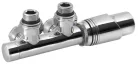 Csatlakozó készlet termosztáttal, Sapho Bruckner Wicher, középső bekötéshez 50 mm, króm 600.311.1