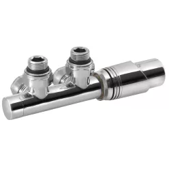   Csatlakozó készlet termosztáttal, Sapho Bruckner Wicher, középső bekötéshez 50 mm, króm 600.311.1