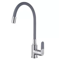   Mosogató csaptelep, Invena Joga Plus álló, flexibilis kifolyócsővel, bézs BZ-32-P03-C