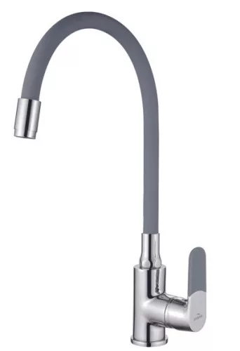 Mosogató csaptelep, Invena Joga Plus álló, flexibilis kifolyócsővel, bézs BZ-32-P03-C