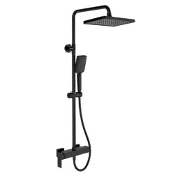   Zuhanyszett, Deante Anemon zuhanyszett zuhany csapteleppel, fekete NAC_N1BZ