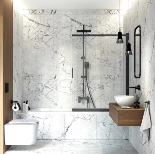 Zuhanyszett, Deante Alpinia zuhanyszett kádtöltő csapteleppel, fekete NAC_N1AM