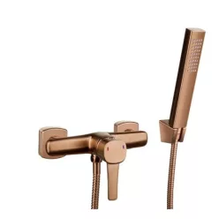   Zuhany csaptelep, Invena Glamour zuhanyszettel, réz BN-02-014-V