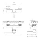 Zuhany csaptelep, Invena Glamour zuhanyszettel, réz BN-02-014-V
