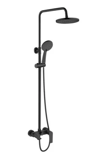 Zuhanyszett, Invena Dokos zuhanyszett csapteleppel, fekete AU-19-B04-V