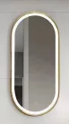 Fürdőszoba tükör, Arezzo design LED ovális, okos tükör, 40x90 cm arany AR-3056