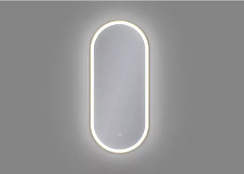 Fürdőszoba tükör, Arezzo design LED ovális, okos tükör, 40x90 cm arany AR-3056