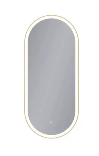 Fürdőszoba tükör, Arezzo design LED ovális, okos tükör, 40x90 cm arany AR-3056