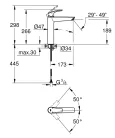Mosdó csaptelep, Grohe Eurosmart magas mosdó csaptelep, króm 23971003
