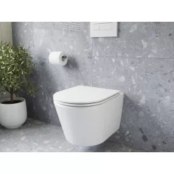 WC, Ravak Flow RimOff fali WC szett, fehér X01985