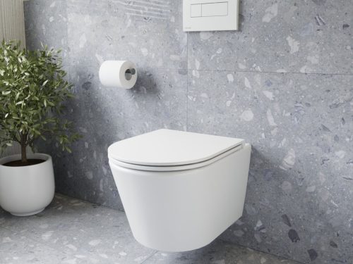 WC, Ravak Flow RimOff fali WC szett, fehér X01985