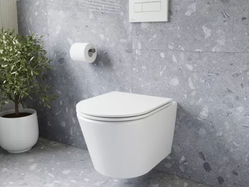 WC, Ravak Flow RimOff fali WC szett, fehér X01985
