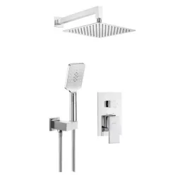   Falba süllyesztett csaptelep, Deante Anemon Bis falsík alatti zuhanyszett, króm NAC_09MP