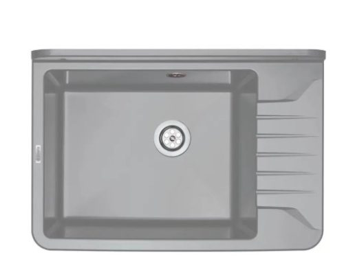 Mosogatótálca, Deante Garden ipari mosogató, 1 medencés - fali, 505 x 350 x 252, szürke ZYT_311A 