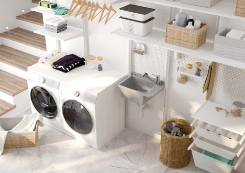 Mosogatótálca, Deante Garden ipari mosogató, 1 medencés - fali, 505 x 350 x 252, szürke ZYT_311A 