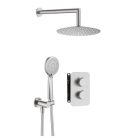 Falba süllyesztett csaptelep,Deante Therm termosztatikus BOX-al,szálcsiszolt acél BXYZFEBT