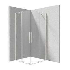   Zuhanykabin, Deante Prizma zuhanykabin 90x90, fehér KPNAP09P09