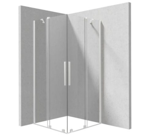 Zuhanykabin, Deante Prizma zuhanykabin 90x90, fehér KPNAP09P09