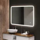 Fürdőszoba tükör, Arezzo design LED tükör 100x70 cm AR-3017